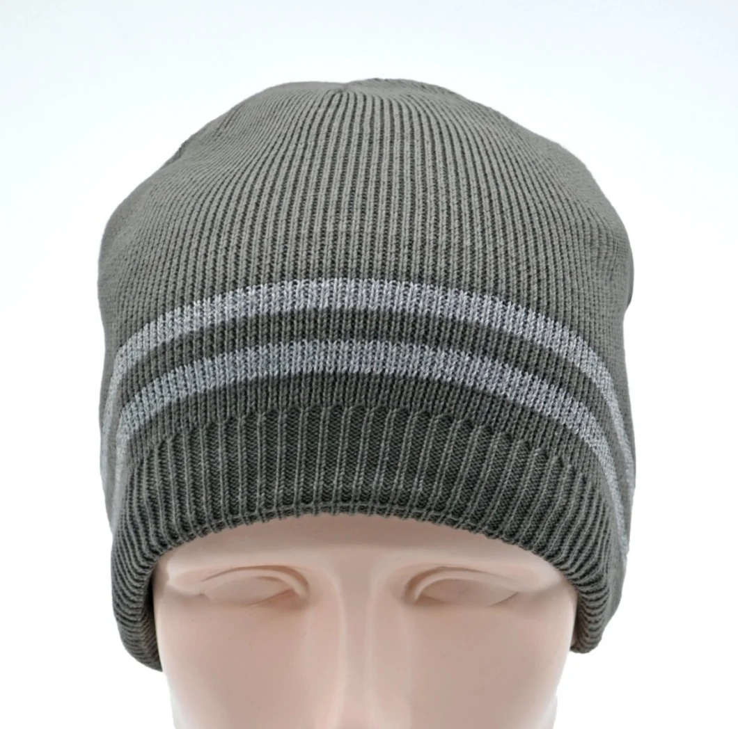 Custom Unisex Winter Fashion Outdoor Warm Fashionable Knitted Slouchy Waterproof Beanies Hat