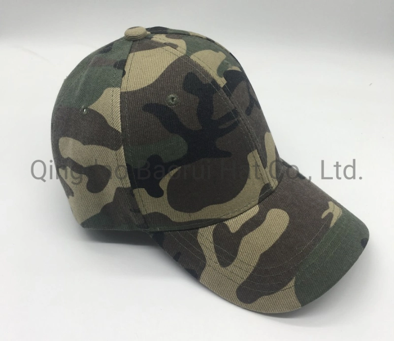 100% Polyester Camouflage Baseball Caps Blank Hats