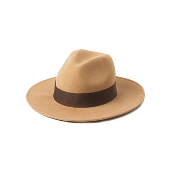 Heißer Verkauf Winter Mode 100 % Australische Wolle Frauen Damen Steifheit Krempe Filz Fedora Hüte